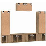  Set TV komoda Zidne 7 pcs Umjetnički hrast Konstruirano drvo | shoptok.hr