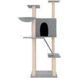 Penjalica za mačke sa stupovima za grebanje svjetlosiva 143 cm | shoptok.hr