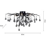 PAUL NEUHAUS 8090-18 - plafonski luster ICICLE 4xG9/40W/230V 30x60 cm crna | Eponuda.com