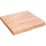 Maison Chic Stenska polica - Viseča Polica svetlo rjava 60x60x(2-6) cm trdna hrastovina, (21784511) Cene