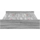  Krevet s ladicama Siva Sonoma 120 x 200 cm Konstruirano drvo | shoptok.hr