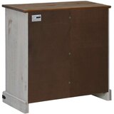 Komoda HALDEN s kliznim vratima bijela 80x40x80 cm puno drvo | Eponuda.com