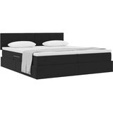 Krevet s od storage s madracem s uzglavljem Crna 90 x 200 cm | Eponuda.ba