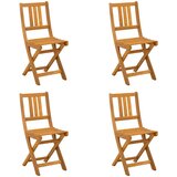  Vanjske bistro stolice 4 pcs Prirodna 40 x 42 x 85 cm | shoptok.hr
