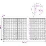  Gabion s žicom debljine 3 5 mm i mrežom 5x5 cm 1100x20x150 cm - 20 cm 150 cm 1100 cm | shoptok.hr