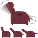  Naslonjač od tkanine crvena boja vina | shoptok.hr