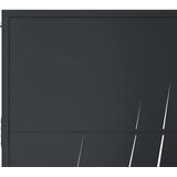  Vrtna vrata antracit 100x125 cm dizajn s čeličnim travom | shoptok.hr