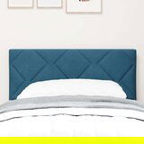 vidaXL Vzglavje Oblika Diamantnih Blokov Temno Modra 80 cm Žamet, (22008388) | Shoptok.si