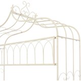  Klupa 122 cm željezna antikna bijela | shoptok.hr