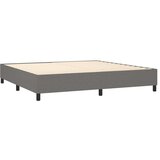  Box spring s madracem LED tamnosivi 200x200 cm tkanina | shoptok.hr