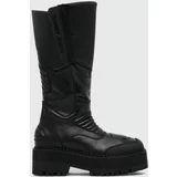 Tommy Jeans Elegantni škornji TJW LONG SHAFT BIKER BOOT ženski, črna barva, EN0EN02376