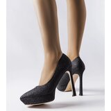 Gemre Black Glitter Proulx Stilettos | ePonuda.com