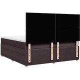  Krevet s oprugama i madracem tamnosmeđi 180x200 cm tkanina | shoptok.hr