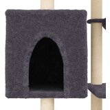  Mačje drevo s praskalniki iz sisala temno sivo 131 cm, (20989787) | Shoptok.si