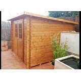 Male kuće Drvena vrtna kućica GLORIA D 290 × 290 cm sa šindrom | shoptok.hr