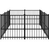  Zunanji pasji boks jeklo 5,63 m², (20799149) | Shoptok.si