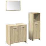 Maison Chic Kopalniški sestavi - Kopalniška garnitura 3-delna sonoma hrast inženirski les, (21787582) | Shoptok.si