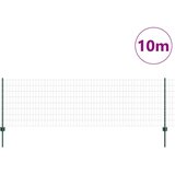 vidaXL Evropska ograja z 5 U stebrički zelena 0.8x10 m iz jekla | Shoptok.si