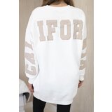 Kesi Insulated sweatshirt with California ecru inscription | Shoptok.si