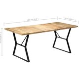  Jedilna miza 180x90x76 cm trden mangov les, (20711132) | Shoptok.si