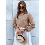 DStreet Sweter damski oversize BILLIS ciemnobeżowy | shoptok.hr