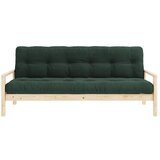 Karup Design Temno zelena raztegljiva sedežna garnitura 205 cm Knob – Cene