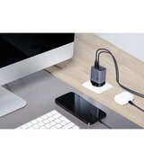 forcell F-ENERGY GaN III VT-37 omrežni polnilec z LCD zaslonom 2 x Type C + USB A PD QC4.0 SAM SFC2.0 3.45A 70W siv | Shoptok.si