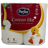 BONI PERFEX Perfex Cotton Comfort Line Natural toalet papir 4/1 3sl. Cene