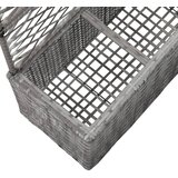  Sadilica s rešetkom i 3 posude 83x30x130 cm od poliratana siva | Eponuda.ba
