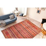 Kayoom RAVNO TKANA PREPROGA Faye 725 Multi / Rot 75/150 cm tkano večbarvno, rdeča | Shoptok.si