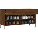  Klupa za cipele smeđa boja hrasta 102x35x55cm konstruirano drvo | Eponuda.ba