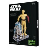 Metal Earth 3D metalna maketa - Star Wars set robot C-3PO + R2D2 ( 502667 ) Cene