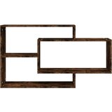  Stenska polica dimljeni hrast 104x20x58,5 cm konstruiran les, (20647122) | Shoptok.si