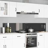 vidaXL Zaščita za kuhinjo 2 pcs Temno siva 110 x 40 cm kaljeno steklo Cene