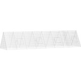  Kletka za piščance srebrna 430 x 100 x 85 cm Cinkana jeklena, (5000204328) | Shoptok.si