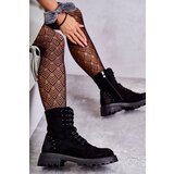 Boto Suede Boots With Studs Black Palmira | ePonuda.com