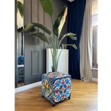 Woody Fashion jungle scar pouffe - blue blue pouffe