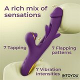 INTOYOU Siter Vibrator with Hitting Ball & Flipping Tongue 3 Motors Purple | shoptok.hr
