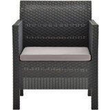 Pp Vrtni stoli z blazinami 2 kosa PP antracitni | Shoptok.si