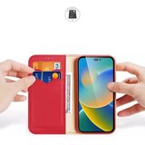 Dux ducis Hivo bookcase torbica od kože za Apple iPhone 15 Pro Max crvena | shoptok.hr