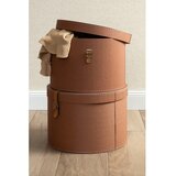 Bigso Rjave kartonaste škatle za shranjevanje v kompletu 2 ks s pokrovom/dekorativne ø 37,5x25 cm Rut Restore Paper Laminate – | Shoptok.si