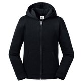 RUSSELL Black children's sweatshirt with hood and zipper Authentic | Shoptok.si