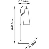  Endon 107527 - Stona lampa KARNA 1xE27/10W/230V mesing | Eponuda.com