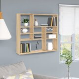 Maison Chic Stenska polica - Viseča Polica sonoma hrast 90x16x78 cm inženirski les, (21793823) | Shoptok.si