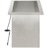  Vrtna posuda za sadnju s LED svjetlom Srebrna 30 x 60 x 30 cm | shoptok.hr
