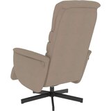  Naslonjač od umjetne kože s osloncem za noge boja cappuccina | shoptok.hr