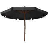  Vrtni suncobran s drvenom šipkom 330 cm antracit | Eponuda.com