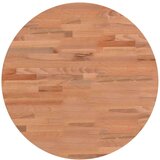 vidaXL Stolna ploča Ø 50 x 2 5 cm okrugla od masivne bukovine | shoptok.hr
