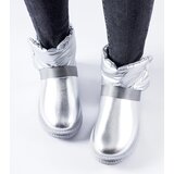 Gemre Silver Shimmering Short Snow Boots Delaune | shoptok.hr
