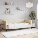  Dnevni krevet krem 100 x 200 cm od tkanine | shoptok.hr